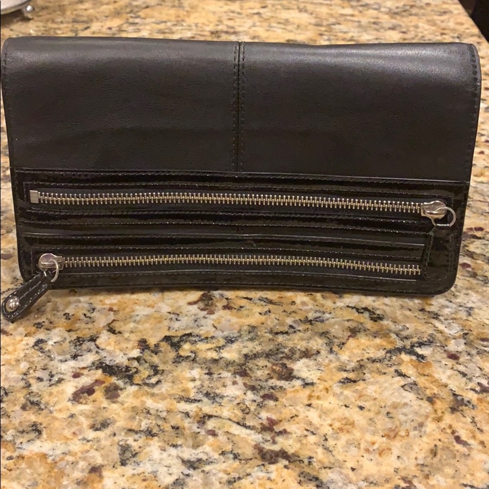 Coach Black Leather Clutch